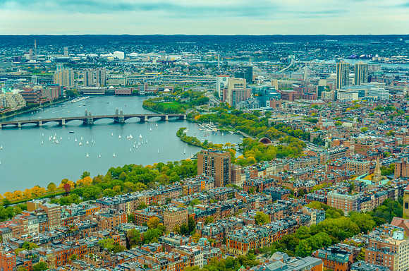Boston View from the Prudential Tower
