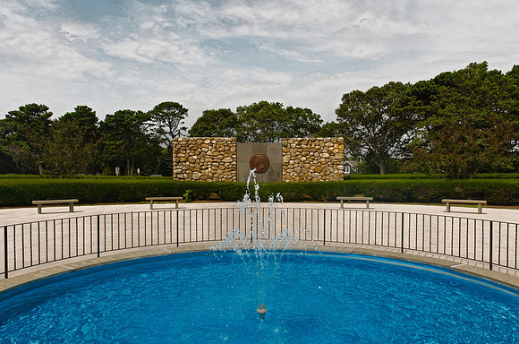 JFK Memorial outside Hyannis port in Cape Cod Massachusetts